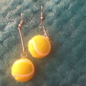 Tennis ball earrings look and feel like the real